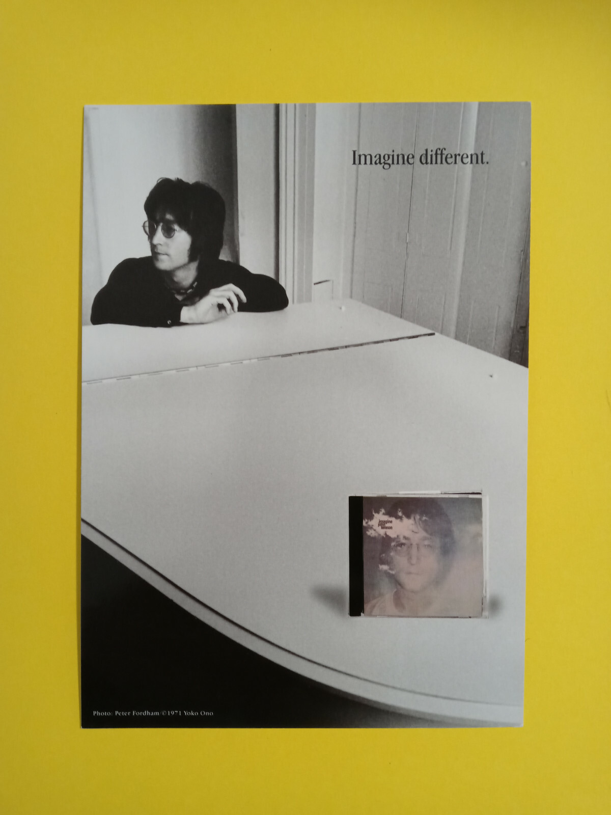 John LeNNon Imagine DiFFerent Promo PoStcard