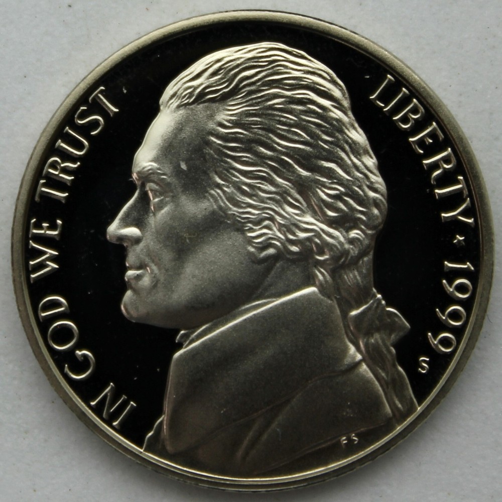 1999-S Proof Jefferson Nickel