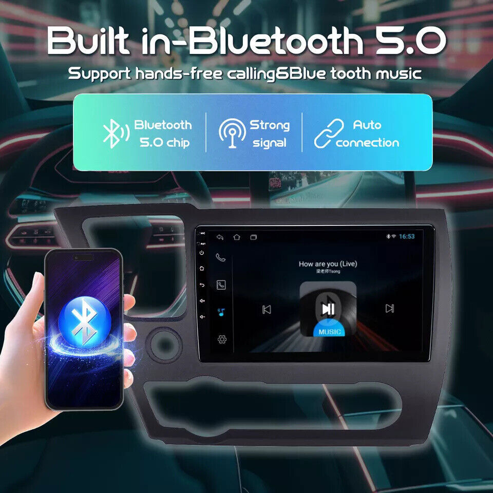 Android 13.0 Apple Carplay Car Radio Stereo GPS 4+64GB For Honda Civic 2013-2015