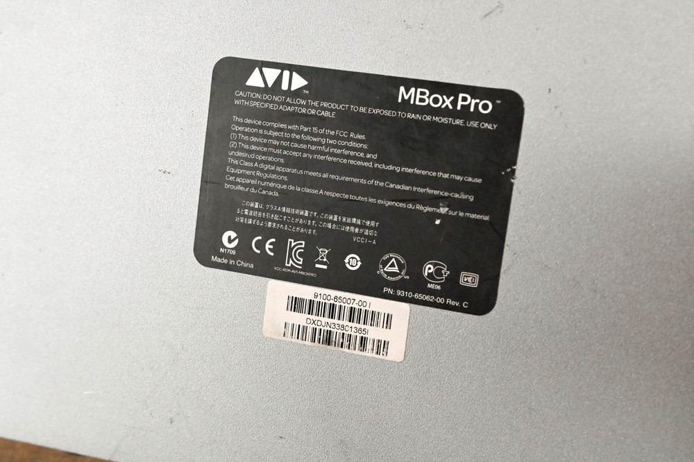 AVID MBox Pro FireWire Digital Audio Interface (NO POWER SUPPLY) CG01QQB