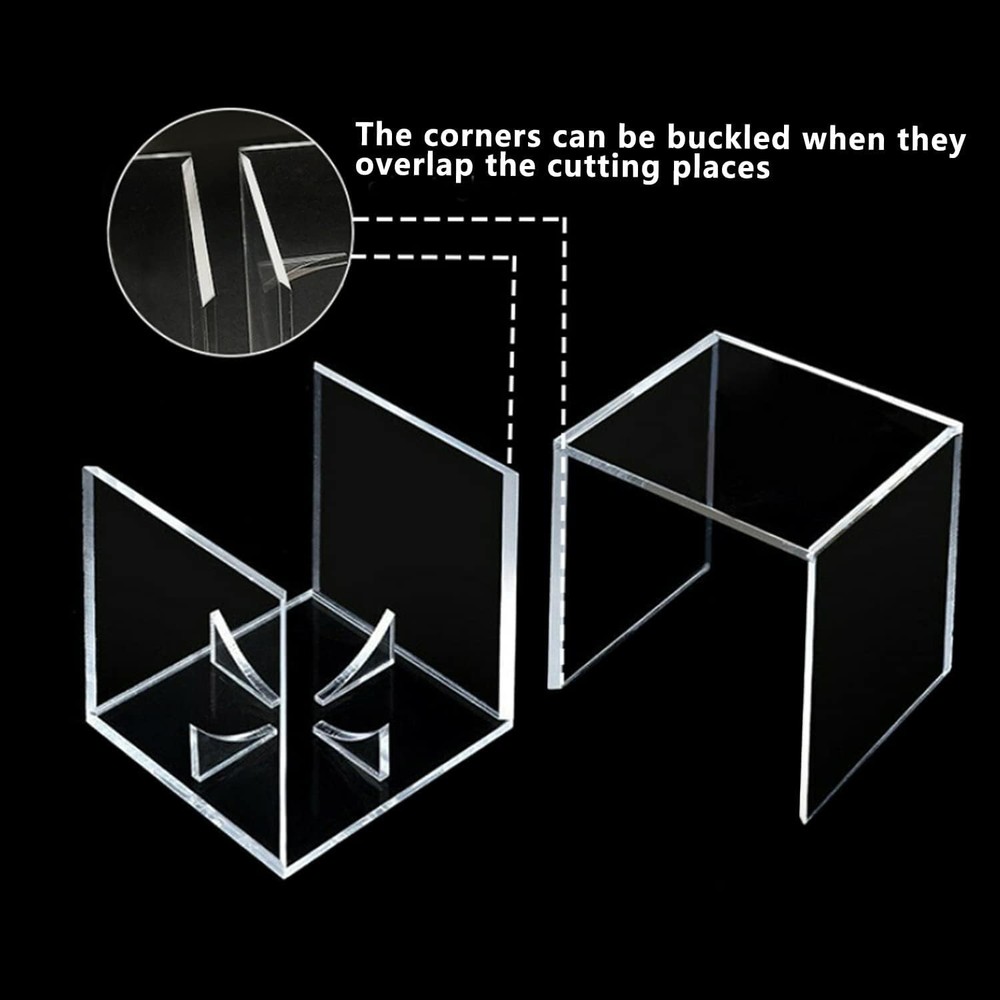 12Pack Baseball Display Case Acrylic Cube - UV Protected 12 PC, Clear