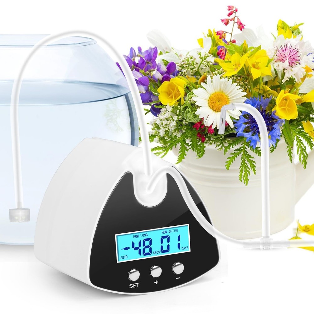 Automatic Plant Waterer Indoor | Drip Irrigation System with LED Display, Sel...