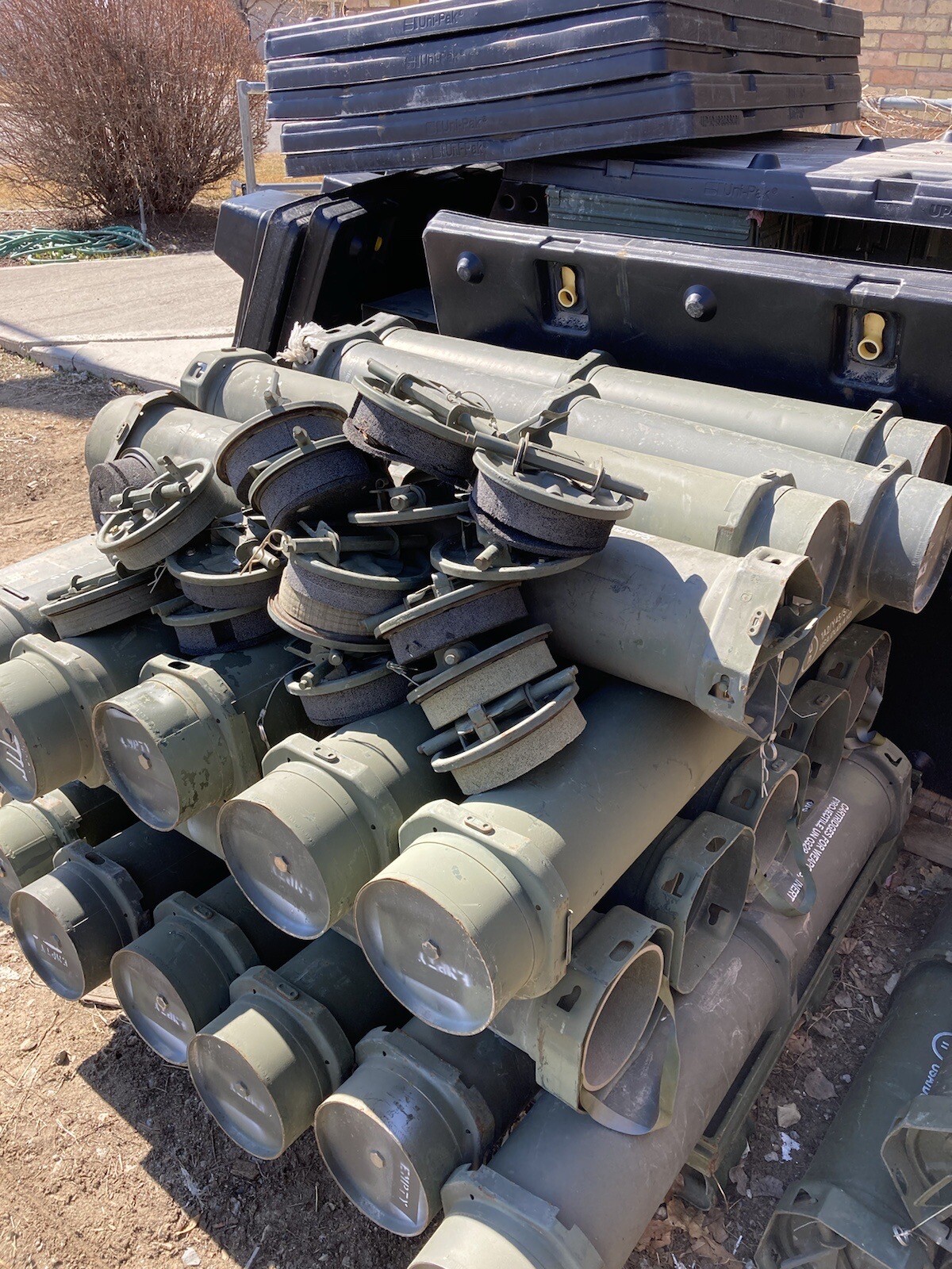 120 mm Storage Container Ammo Tube And Lid Cache. PA116