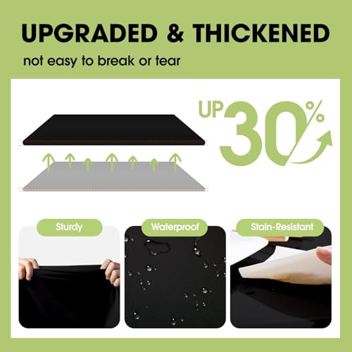 Plastic Table Cloth Disposable - 8 Packs, Table Cloth for Retangle Table,