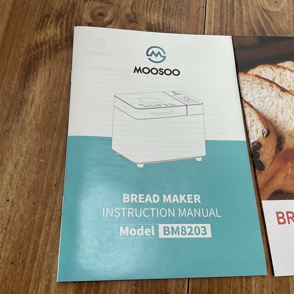 Moosoo BM8202 25 In 1 2lb Programmable Bread Machine Maker Digital Touch NEW