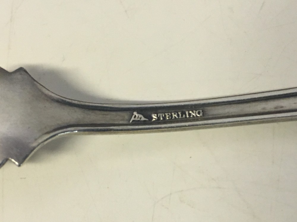 Antique Watson Sterling Silver Dorchester Pattern Cocktail Fork