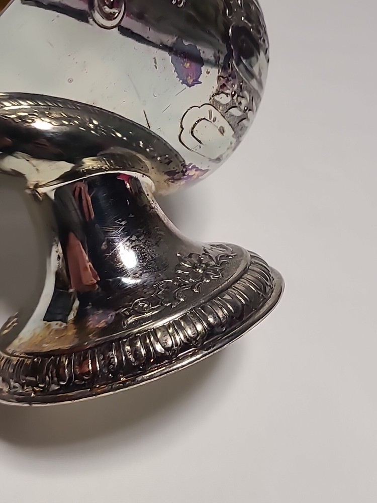 Vintage Sugar Scuttle E.P.ZINC Silverplate Alloy Japan