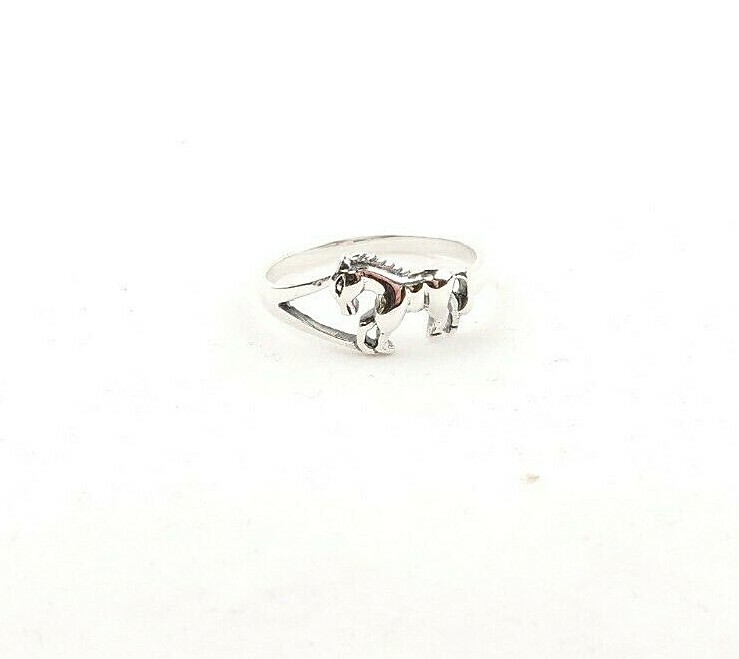 Sterling Silver Horse Ring - Free Gift Packaging