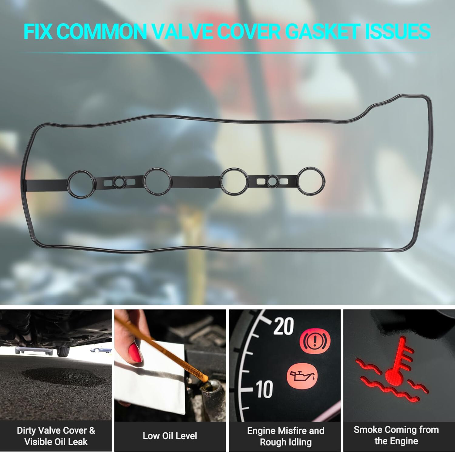 Engine Valve Cover Gasket For Toyota Camry 2002-2011 2.4L L4 2362cc 11213-28021