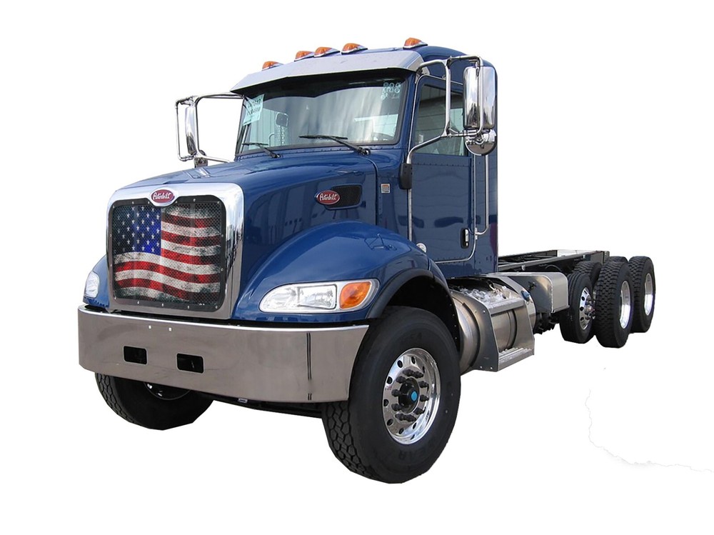 2007+ Peterbilt 330/335/337/348 Premium Old Glory Bug Screen