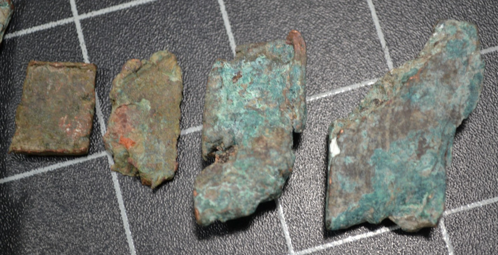 CLIFF MINE - KEWEENAW COUNTY - COPPER CHISEL CHIPS - 1845-1878