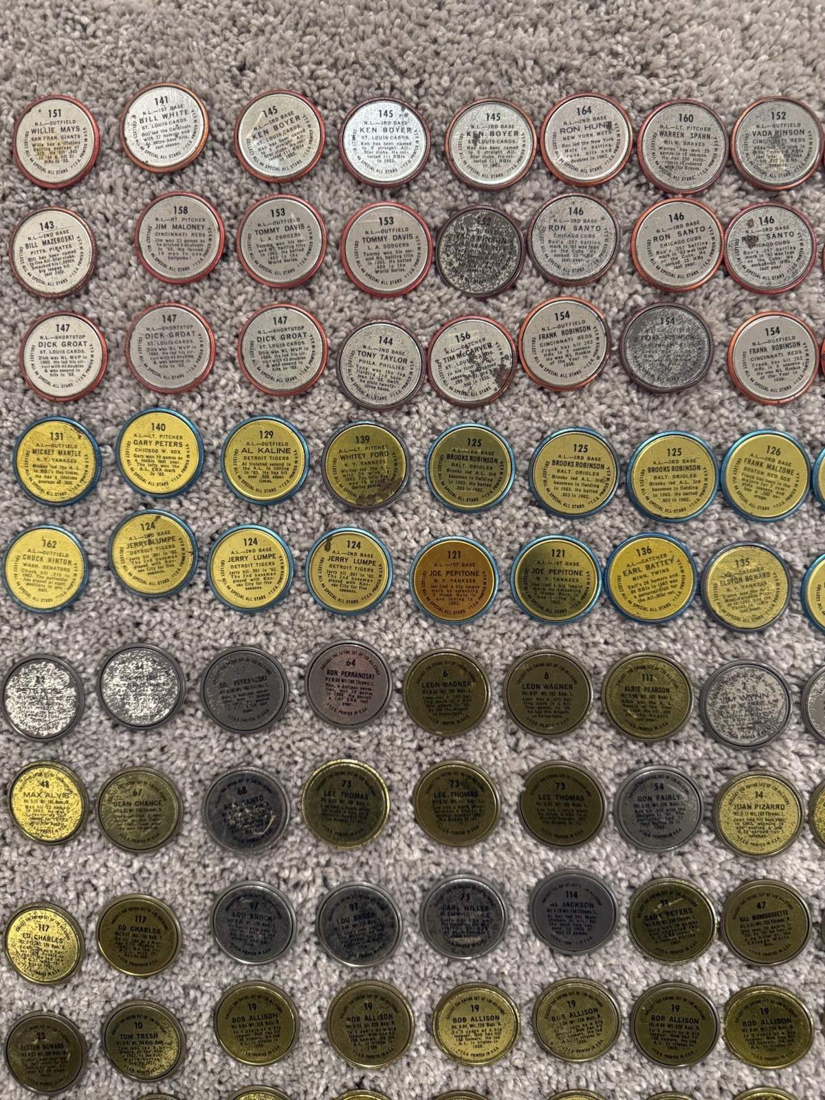 1964 Topps Baseball Coins