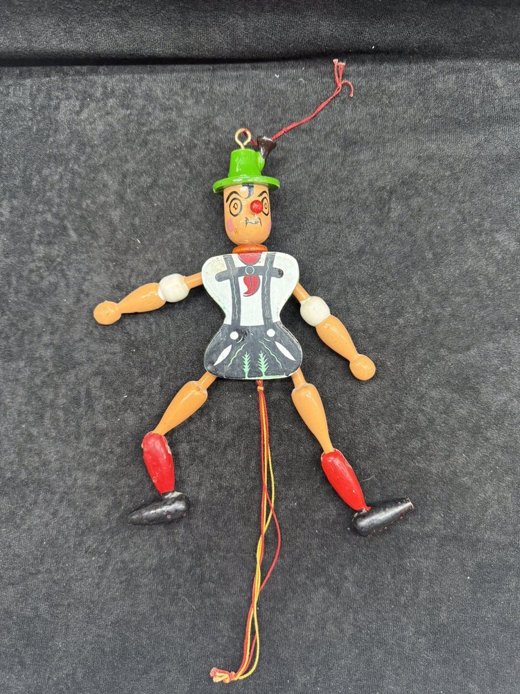 Wooden Pull String Jumping Jack Toy, Hampelmann, Taiwan