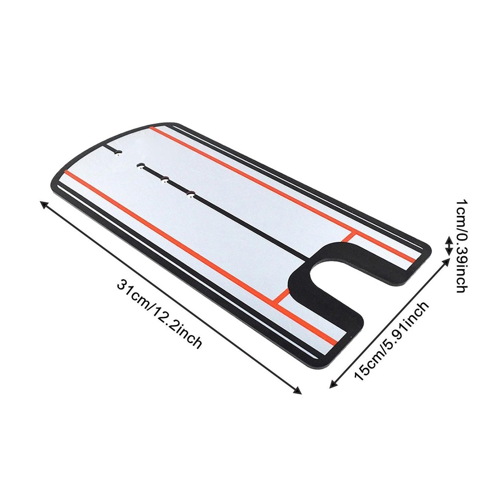 Golf Putting Alignment Mirror Acrylic Training Aid Eye Line Putting Mirror