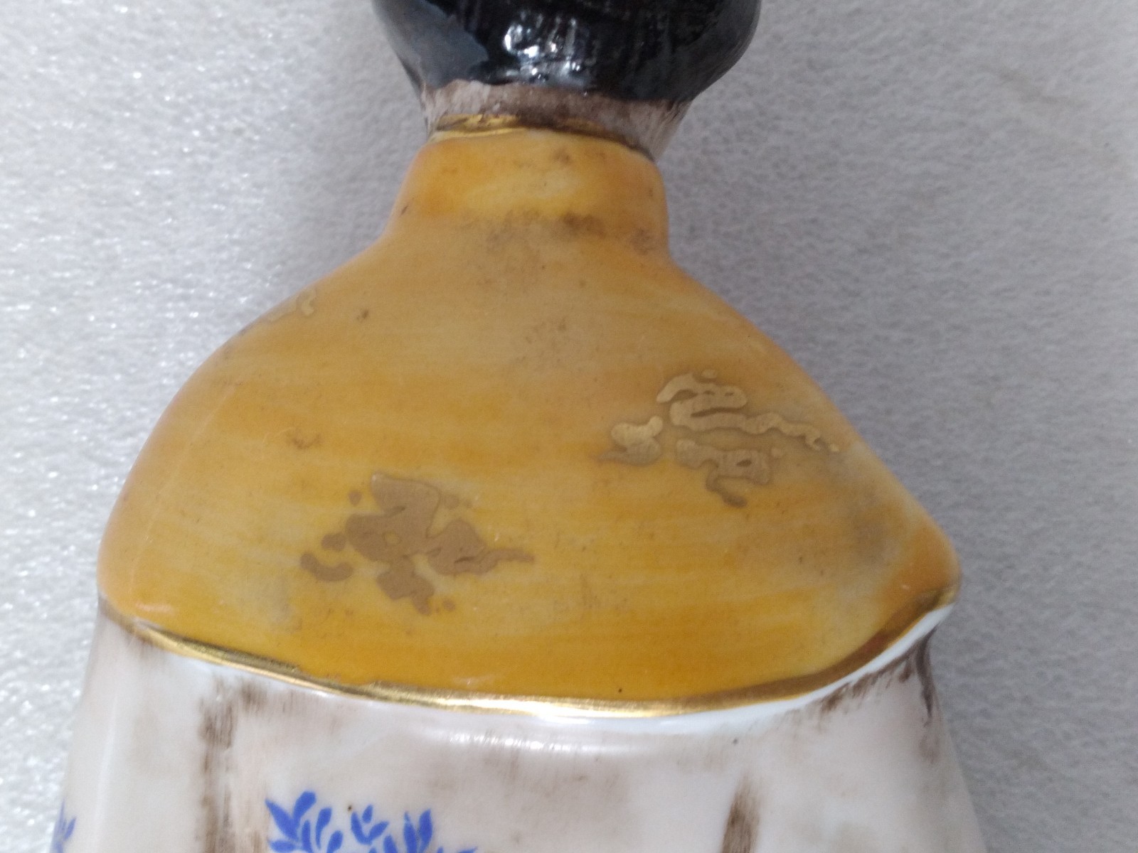 Vintage Japanese Geisha Figurine, Porcelain, Woman in a Kimono 9.5"H