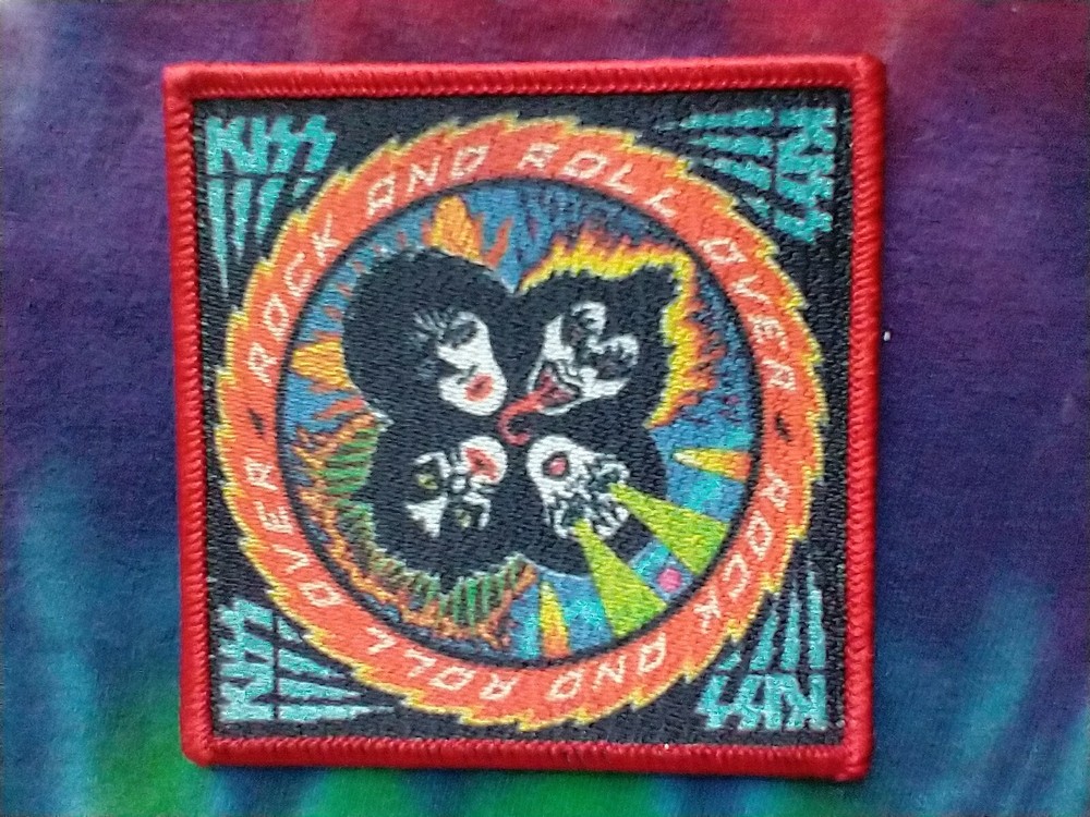 KISS Rock and Roll Over 3.5 Inch Iron On Patch