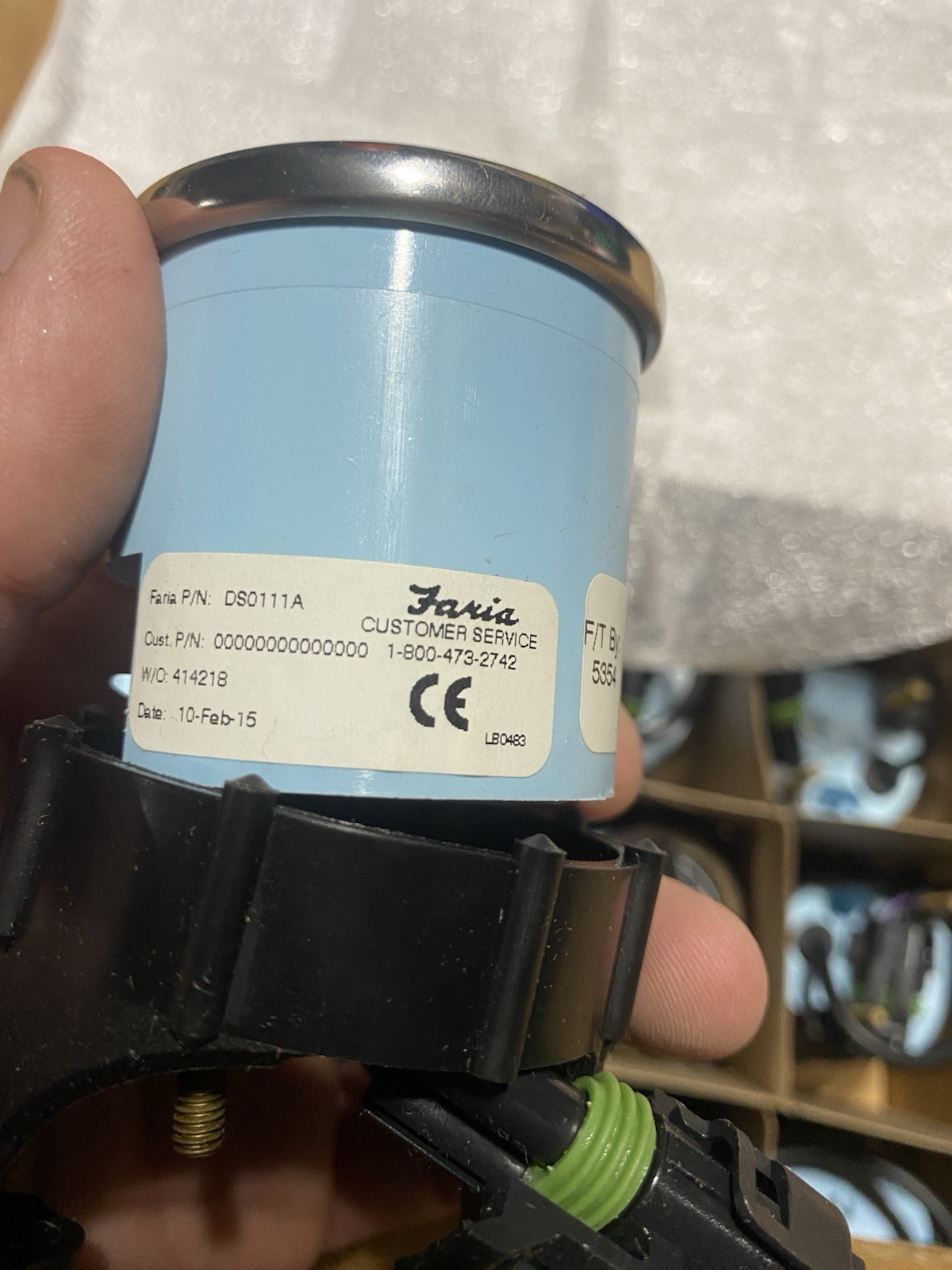 Faria Depth Sounder Black Gauge Ds0111a