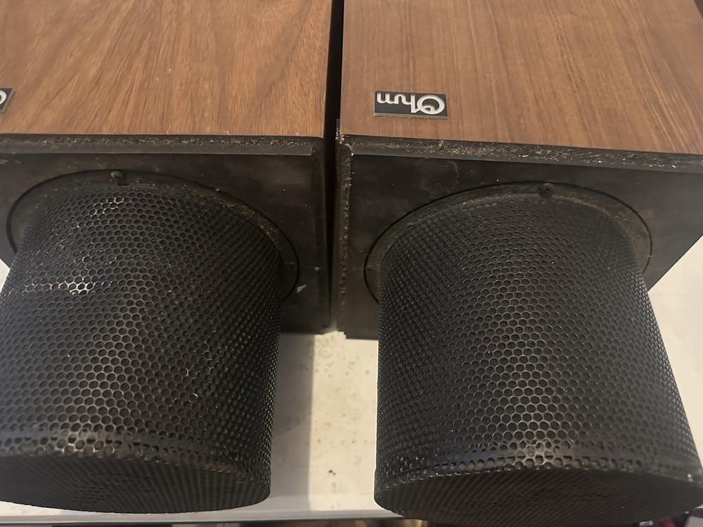 OHM WALSH 2 SPEAKERS pair Rare VINTAGE - Untested