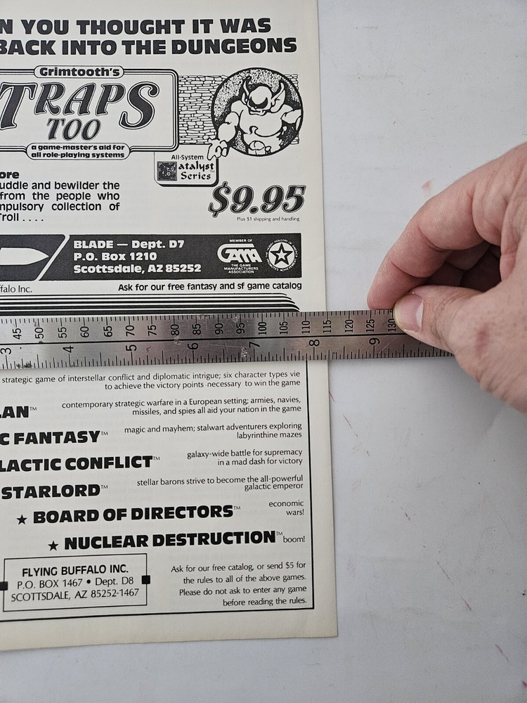 Grimtooth's Trap Too Print Ad