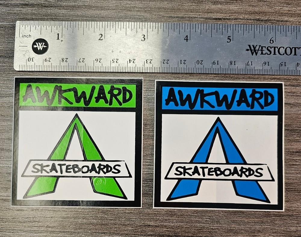 Awkard Skateboards Venture Spoof Stickers