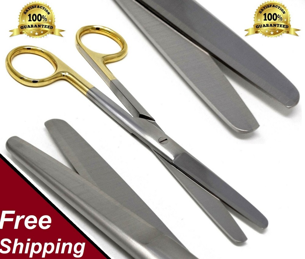 T/C OPERATING SCISSORS BLUNT BLUNT 6.5" STRAIGHT TIP W/ TUNGSTEN CARBIDE INSERTS