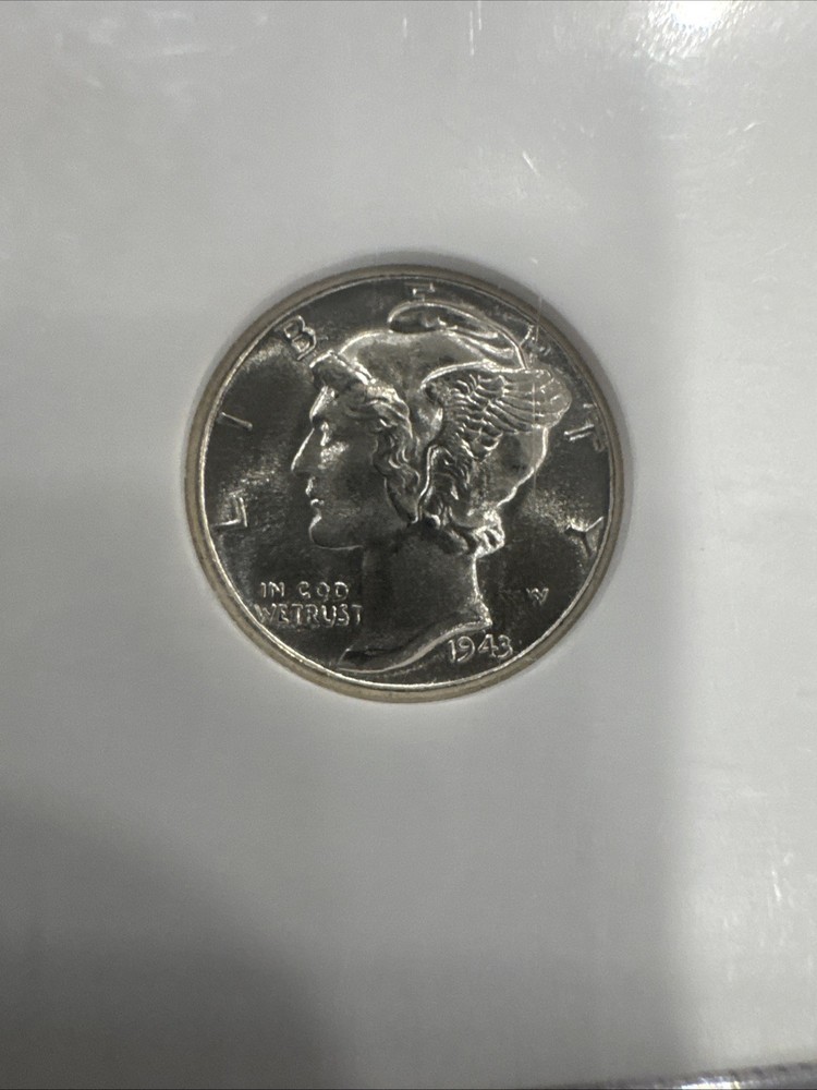 1943 10c Silver Mercury Dime NGC MS67