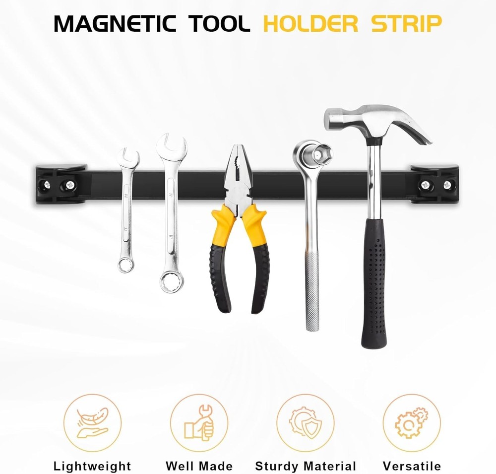 Portable Magnetic Tool Strip, 5-Pack for Easy Tool Organization & Access