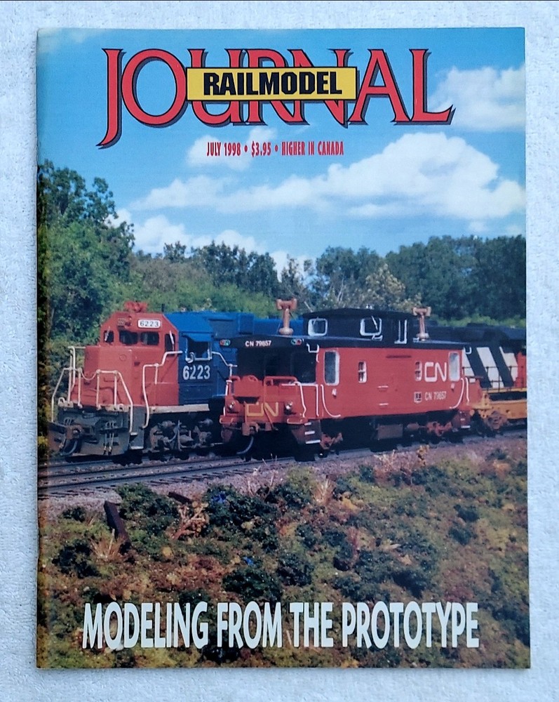 RAILMODEL JOURNAL Magazine Trains July 1998 Modeling From Prototype *MINT*