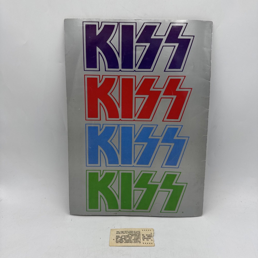 Vintage KISS 1979 Dynasty Tour Program Book Aucoin Management Includes Ticket