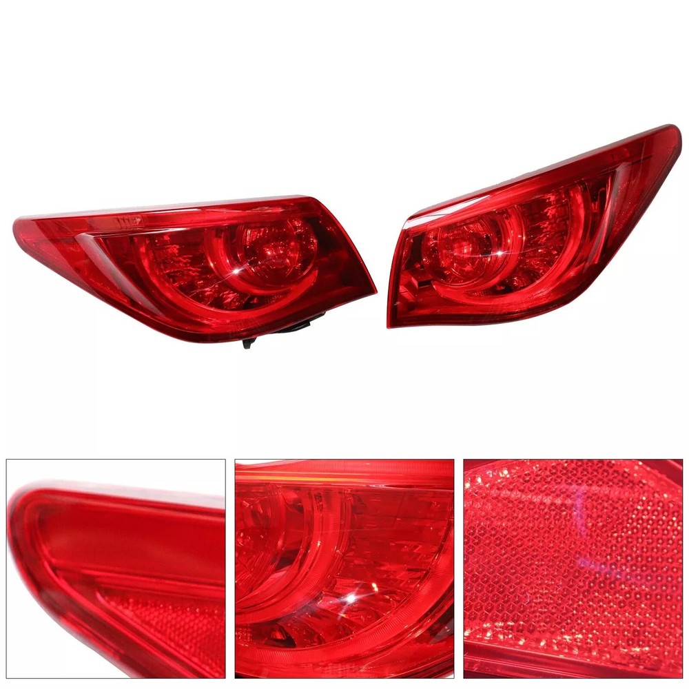 LED Outer Tail Light Assembly for 2014-2017 Q50 Q50S Rear Replacement Pair