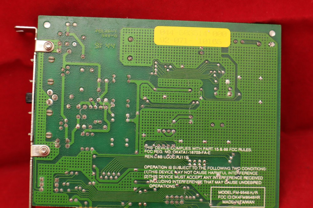 Hewlett-Packard HP FM9648HRA Internal Desktop Computer Modem Card