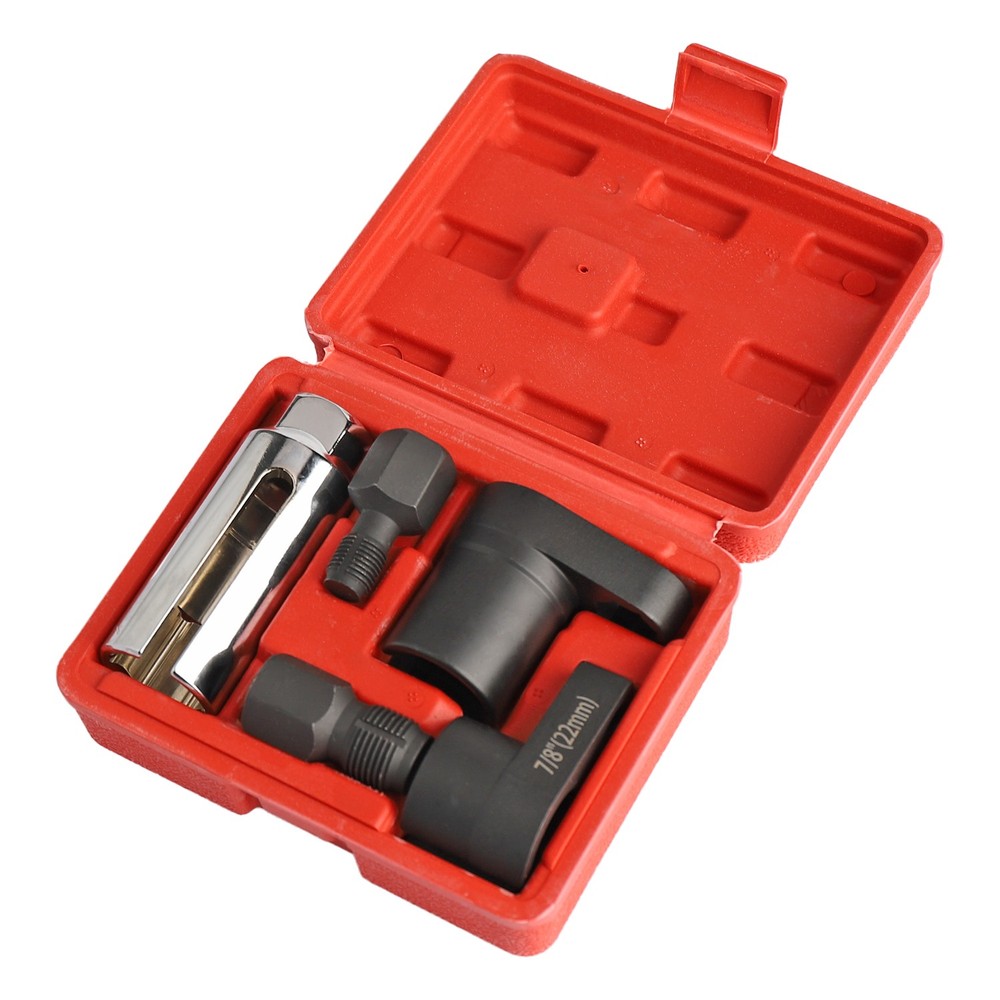 5PCS Offset O2 Oxygen Sensor Socket Set Automotive 02 Sensor Wrench Remover Tool