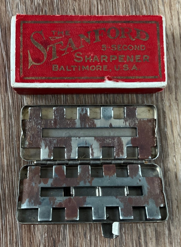 Vintage Stanford Double Edge Razor 5 Second Sharpener