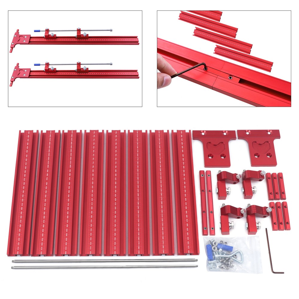 Parallel Rail Guide System Track Saw Woodworking Guide Carpentry Tool Set New
