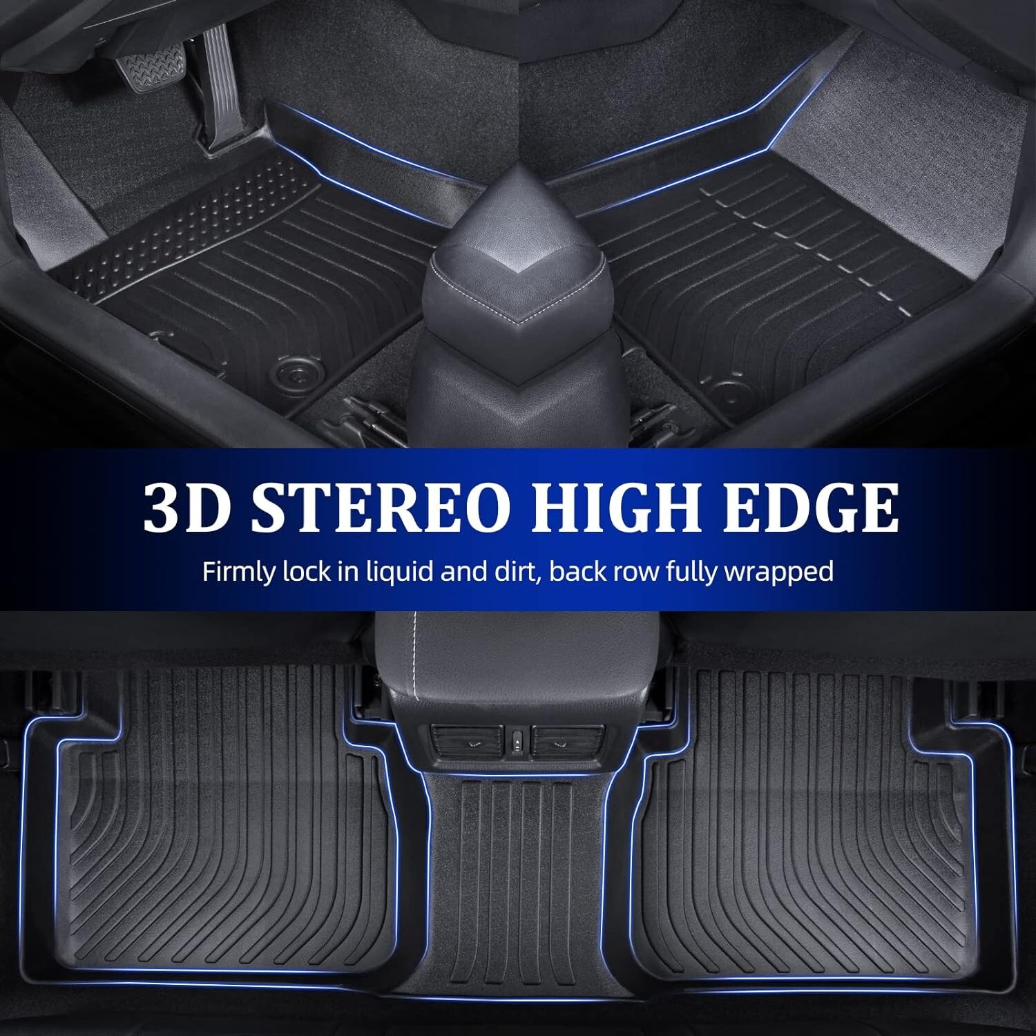 Floor Mats For 2011-23 Dodge Charger RWD/Chrysler 300 RWD Liner Front & Rear