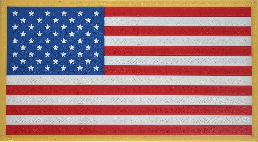 3D Printed USA Flag