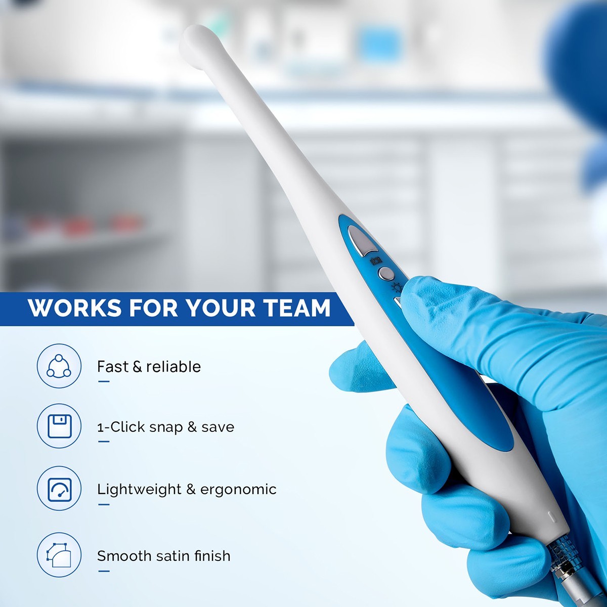 Dental Intraoral Camera Image Sensor 1280*720P Automatic For Dexis/Eaglesoft