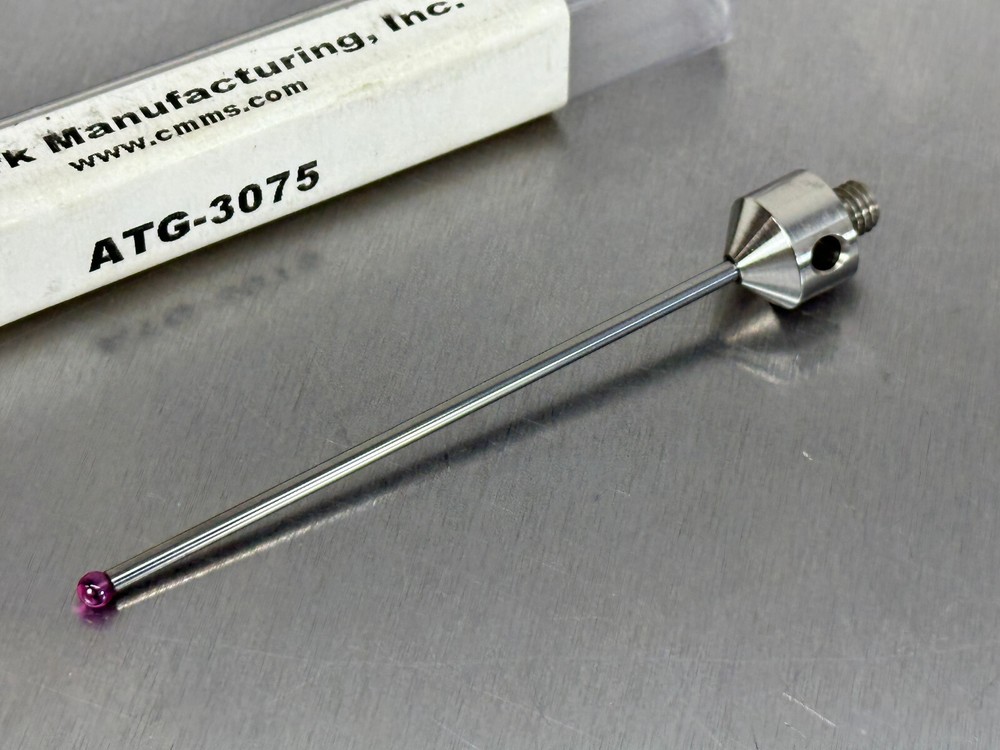 Q-Mark M5 Stylus Carbide Stem 3mm Ruby Ball CMM Probe ATG-3075