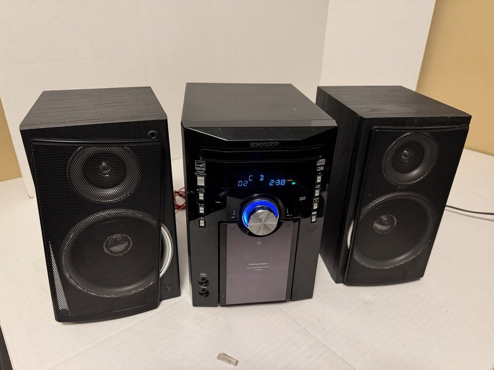 Sharp XL-DK257N Micro Component Stereo System iPod Dock CD & AM/FM  Free Ship