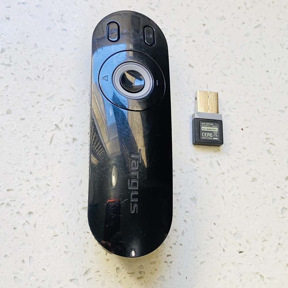 Targus Presentation Laser Pointer /Remote Clicker AMP13US with Mini USB Receiver
