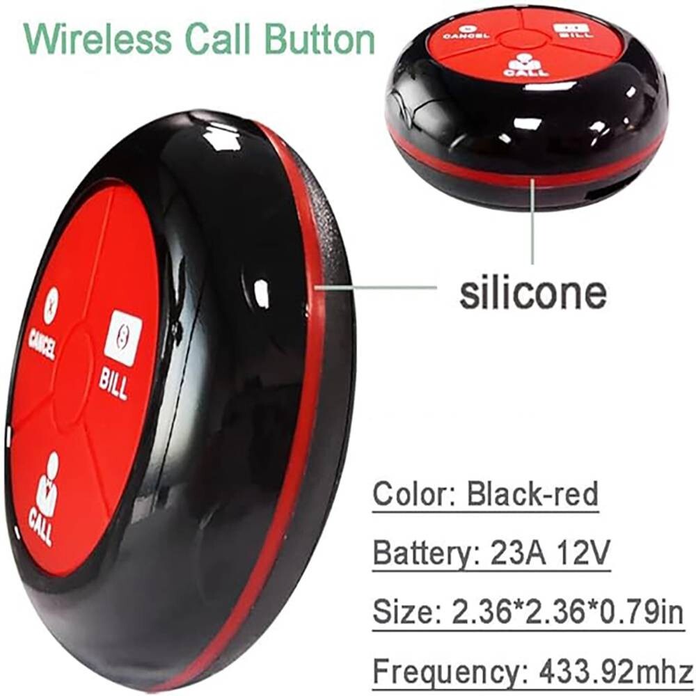 Wireless Restaurant Table Call System Waiter Caller
