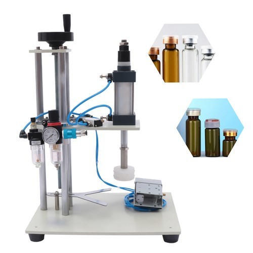 800W Pneumatic Punch Bottle Sealing Crimper Capper Press Machine Capping Machine