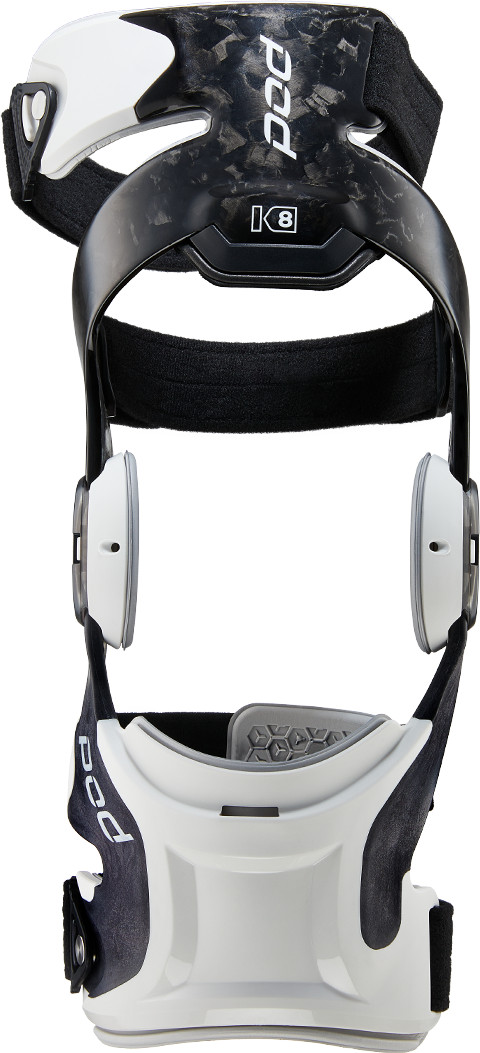 Pod K8 3.0 Knee Brace Carbon (Rt) Carbon/White Lg Protective/Safety