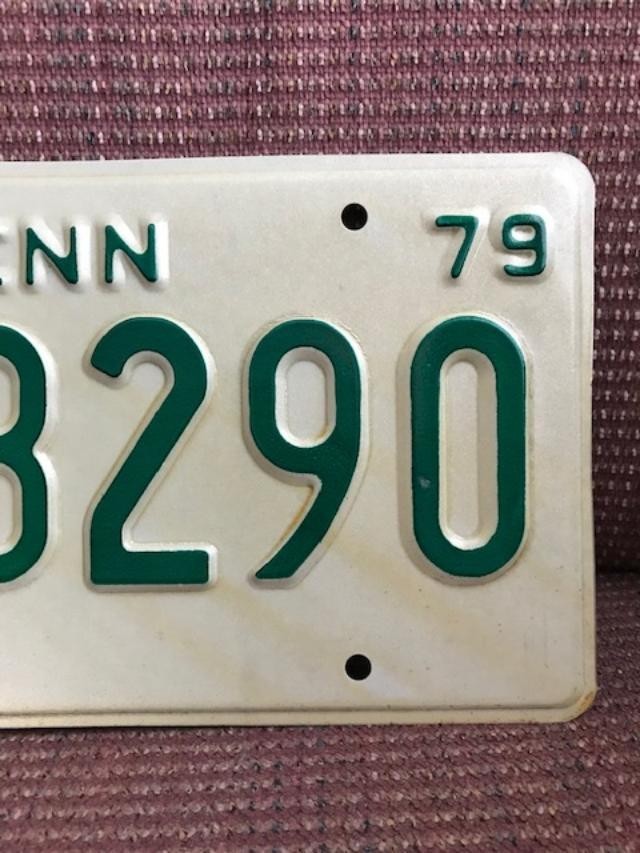 1979 Vintage Tennessee automobile License Plate New Never used.