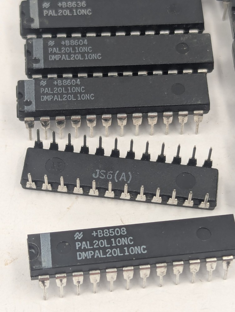 National Semiconductor PAL20L10NC Programmable Array Logic 24 Pin DIP IC Lot 12