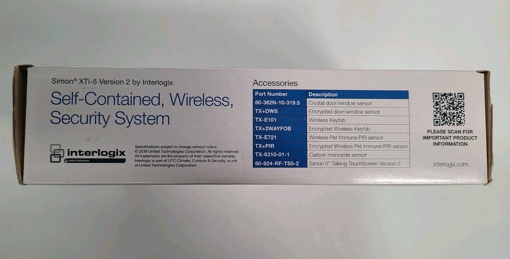 Interlogix Simon 80-632-3N-XT5-2 Wireless XTi-5 Security System - New/Sealed