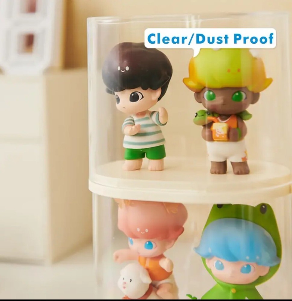 New Anime Clear Display Case Box Figurine Pocket Monster Stackable Dust Proof