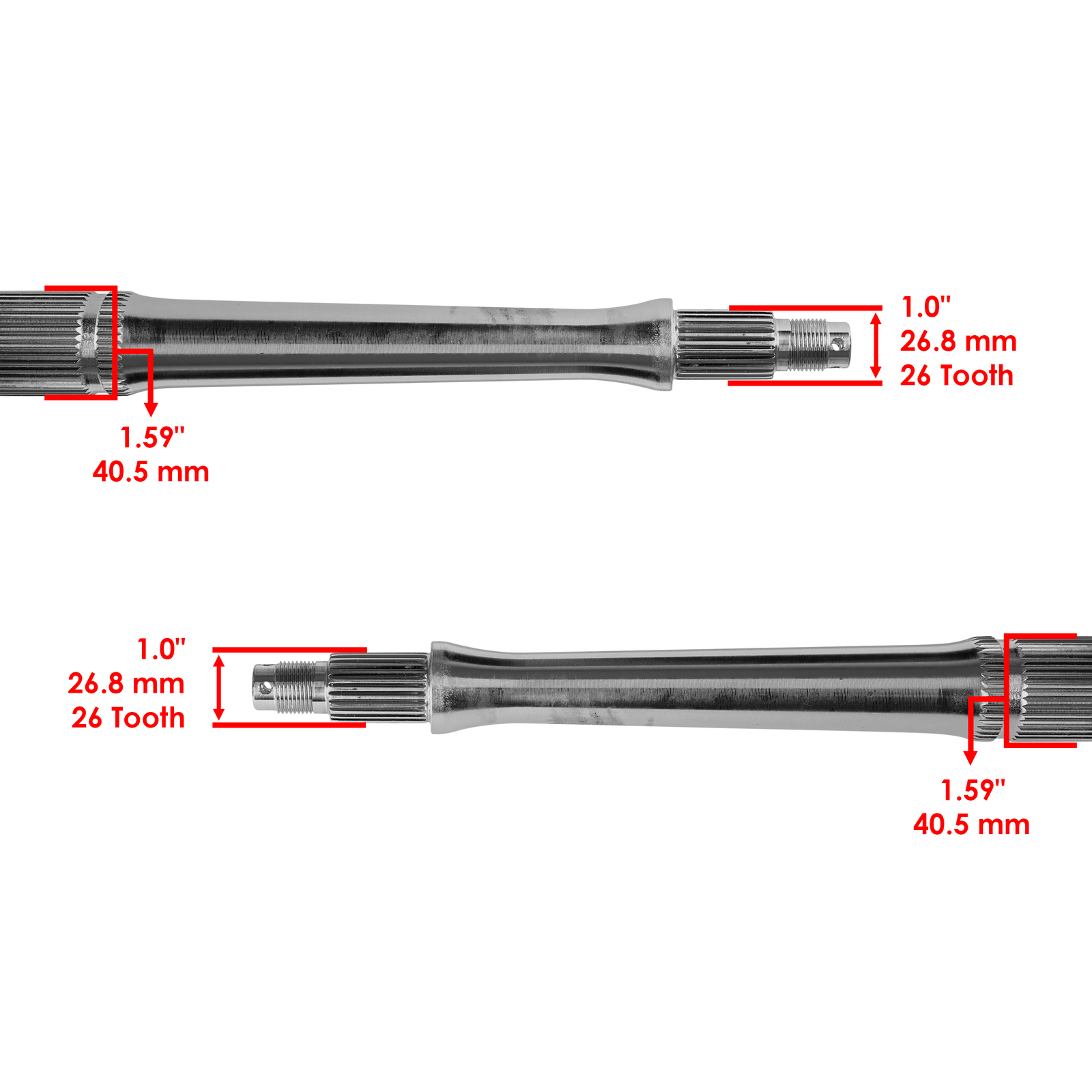 Caltric Rear Wheel Axle for Suzuki QuadSport LT-Z400 64711-33H00 2009-2014