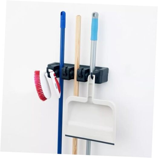 Broom and Mop Holder Wall Mount, Hooks Hanger for Mops and Broom, Organizer
