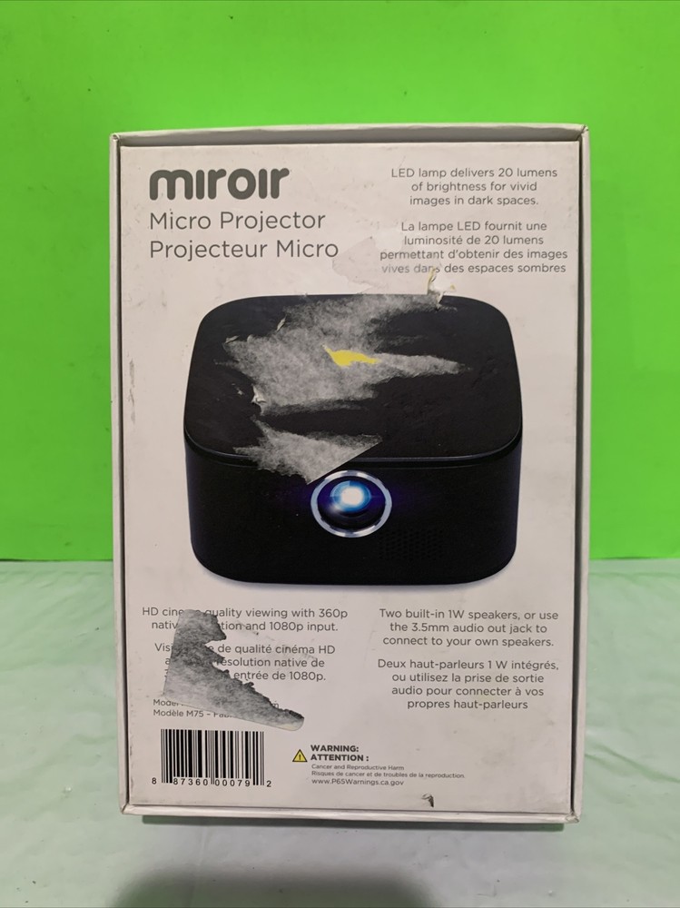 Miroir Micro Projector M75 Open Box